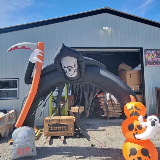 Large Grim Reaper Halloween Inflatable Arch