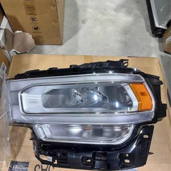 Ram 1500 Driver Side LED Reflector Headlight (2019-2025) - Clear/Chrome