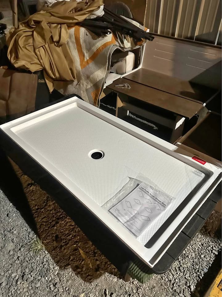 DreamLine SlimLine White Shower Base — 60 × 32 Inches